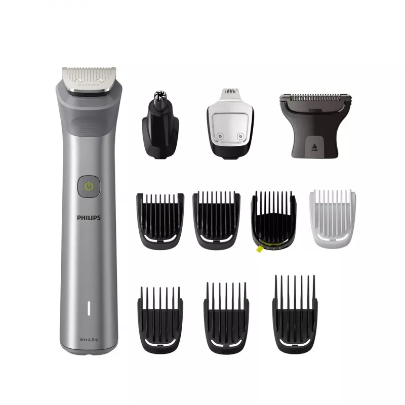 Philips All-in-One Trimmer MG5940/15 Series 5000, nerūdijantis plienas, 0,5 mm, 1,6 cm, 1 mm, barzdai, ausims, nosiai, akumuliatorius