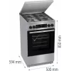 Gorenje GKS5C71XF Laisvai pastatoma viryklė su orkaite Sidabrinė