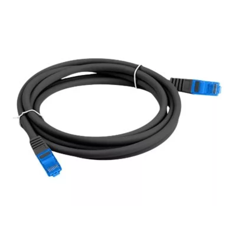 LANBERG PATCHCORD S/FTP CAT.6A 2M JUODAS LSZH