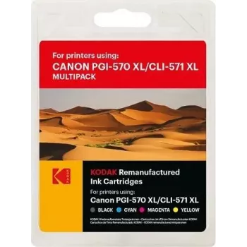 Originalūs Kodak rašalo kasetės MG5750 CMYKK PGI570XL CLI571XL 1x22ml 4x11ml (185C057168)