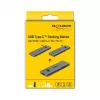 Dokavimo stotelė DeLOCK Dual USB Type-C su HDMI USB 3.2 SD PD 3.0