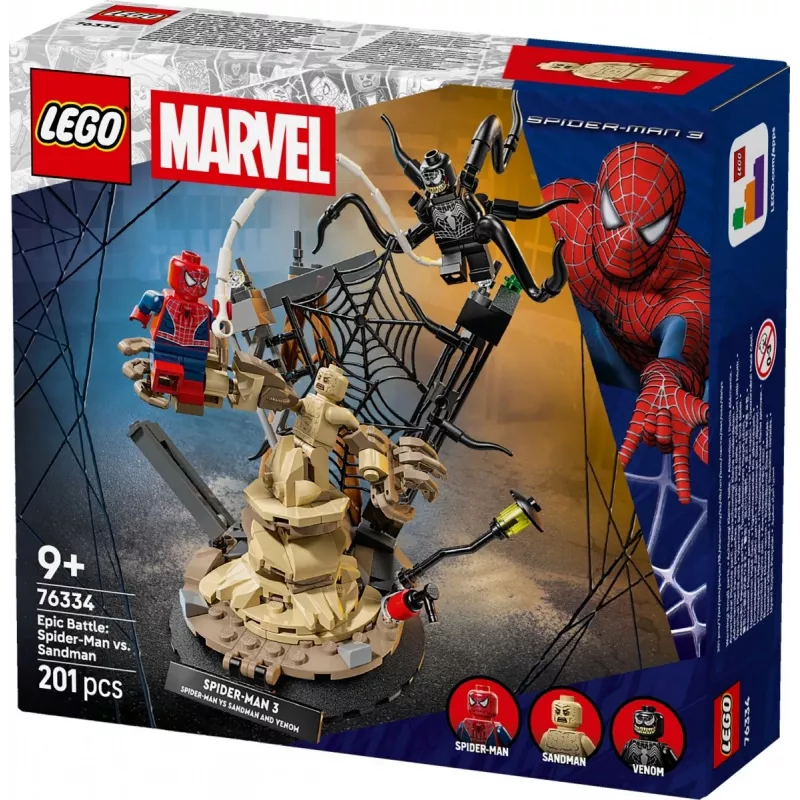 LEGO MARVEL 76334 Epinė kova: Žmogus-voras prieš Smėlio žmogų