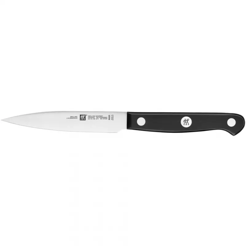 Peilių ir stovų rinkinys ZWILLING Gourmet 7 vnt. – nerūdijančio plieno ašmenys, plastikinės rankenos, šefo, mėsinis, duoninis, daržovių, universalūs peiliai, virtuvinės žirklės