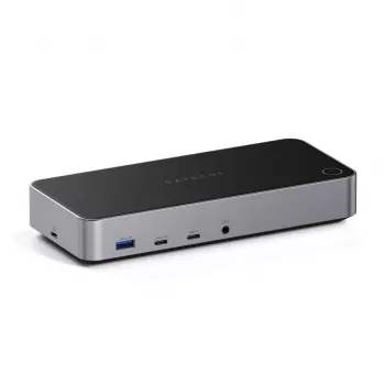 Satechi Triple 4K Display Wired Dock Black Silver 4K Ultra HD 60 Hz