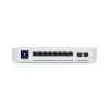 Ubiquiti UniFi Enterprise 8 PoE valdomas L3 2,5G eterneto jungiklis (100/1000/2500) su PoE nerūdijančiu plienu