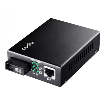 Cudy MC100GSB-40A tinklo medijos keitiklis 1000 Mbit/s, kelių režimų, vieno režimo, juodas