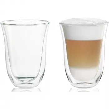 Kavos stiklinės De'Longhi 5513214611 permatomas stiklas 2 vnt 220 ml 117 mm