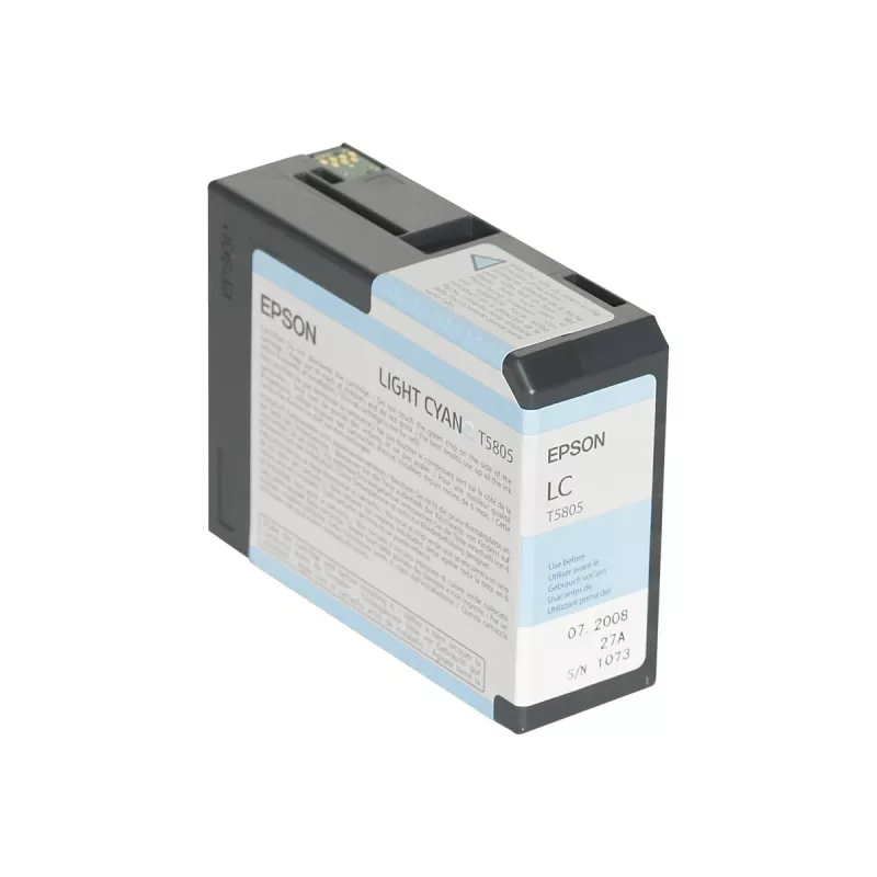 Epson Singlepack Light Cyan T580500, šviesiai mėlyna, pigmentinis rašalas, 80 ml, 1 vnt., vienetinis paketas
