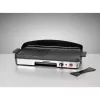 Elektrinis stalo grilis Rommelsbacher BBQ 2003 — 1900 W, 50×25 cm, briaunotas + Teppanyaki, reguliuojamas termostatas, sidabrinis/juodas