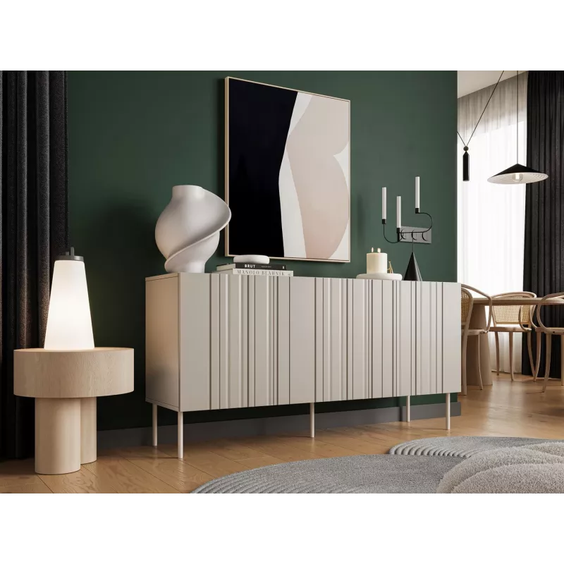 Komoda ISLA 1505x400x750 mm, kašmyro matinė, medžio drožlių plokštė