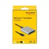 Card Reader DeLOCK 91751 USB 3.2 Gen 1 Type-C sidabrinis