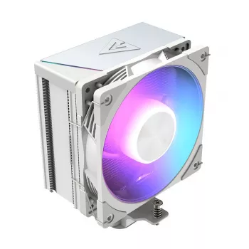 CPU oro aušintuvas MODECOM Volcano 0C T721 ARGB 120 baltas, vieno bokšto, 120 mm ventiliatorius