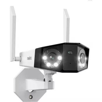 Reolink Duo Series W730 – 4K lauko Wi-Fi kamera, dvigubas objektyvas, 180° panoraminis vaizdas, asmens/transporto priemonės/gyvūno aptikimas