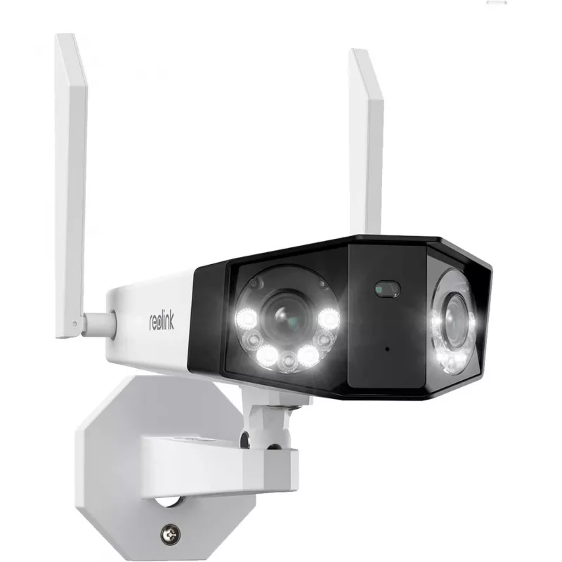Reolink Duo Series W730 – 4K lauko Wi-Fi kamera, dvigubas objektyvas, 180° panoraminis vaizdas, asmens/transporto priemonės/gyvūno aptikimas