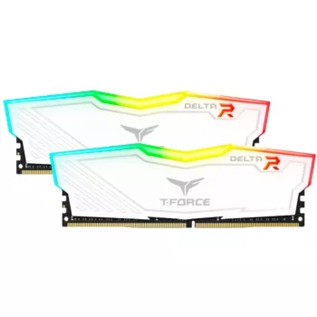 Atminties rinkinys DIMM 16 GB DDR4-3200 (2x 8 GB) Dual-Kit, balta, Delta RGB, INTEL XMP, TF4D416G3200HC16FDC01