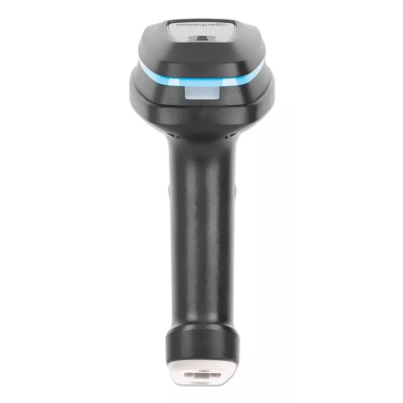 Manhattan 2D ilgo nuotolio LED brūkšninių kodų skaitytuvas, USB, 450 mm skaitymo gylis, atsparus iki 100 000 liuksų šviesai (saulės šviesa), palaiko 1D (21 versijos) ir 2D (10 versijų) simbolius, RJ45 į USB 1,8 m laidas (USB-A), juodas, 3 metų garantija