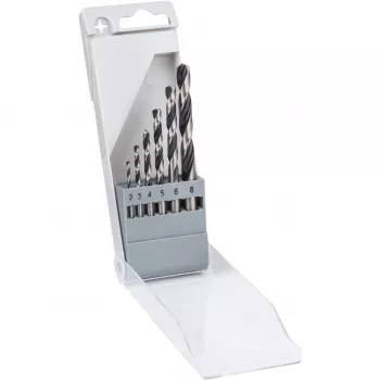 Bosch HSS Gręžtų rinkinys PointTeQ, 8 mm, 117 mm, metalas, 6 vnt.