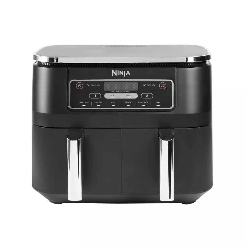 Ninja AF300 Double 7,6 L Atskiras 1690 W Karšto oro gruzdintuvė Juoda