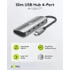 Goobay Slim 4 prievadų USB-C centras 10 Gbit/s (76565)