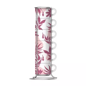 Espresso puodelis BIALETTI 0,09 L porcelianas Rose White, vienas vnt., su dovanojimo dėžute