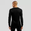 Odlo BL TOP crew neck l/s ACTIVE WARM ECO vyriški marškinėliai, dydis M, juodi