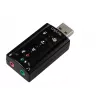 Išorinė USB garso plokštė LOGILINK UA0078, 7.1 kanalų, USB sąsaja, kompaktiška 124×194×34 mm, 80 g