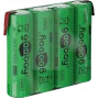 Goobay 4x AA (Mignon) 2100 mAh, žalia – lituojami kontaktai (Z), NiMH akumuliatorius, 4,8 V (55580)