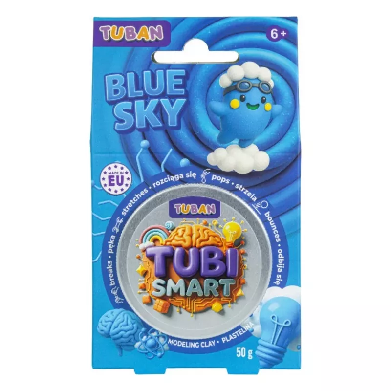 Modelino molis TUBAN Tubi Smart – Dangaus mėlyna, 50 g