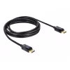 DisplayPort kabelis DeLOCK 82424 3 m Vyriškas-Vyriškas Auksuotas Juodas