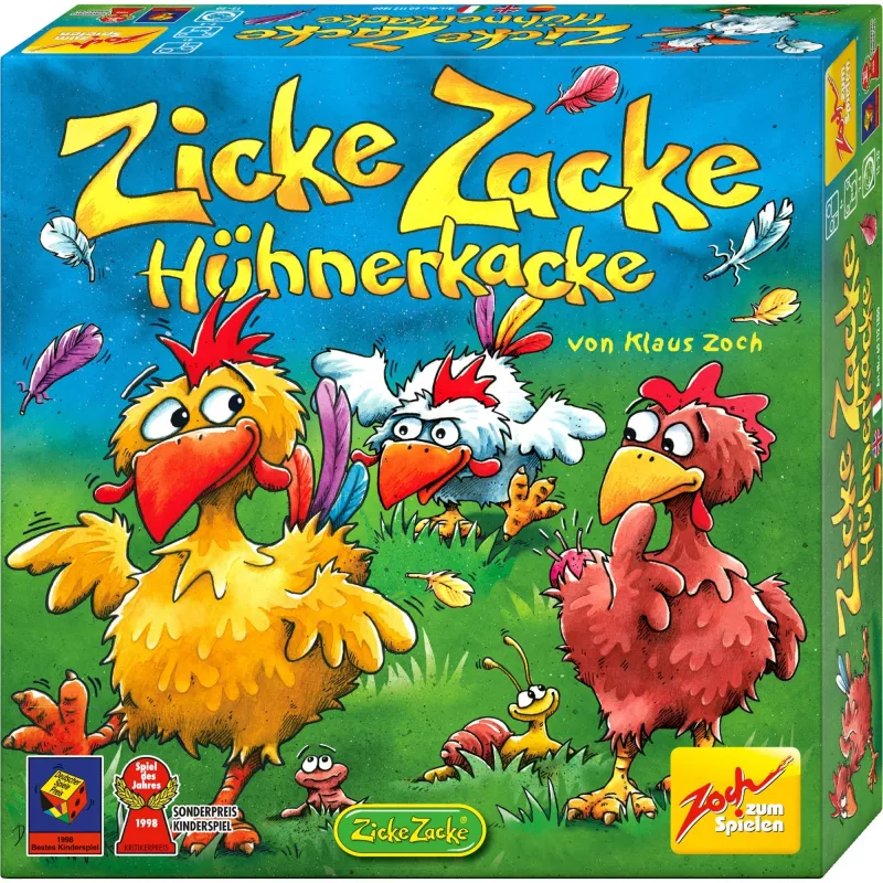 Zicke Zacke Chicken Cha Cha Cha, stalo žaidimas, Vaikų žaidimų metų žaidimas 1998