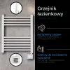 LED elektrinis vonios radiatoriaus šildytuvas AD 7823 | 400 W | Baltas | IP24