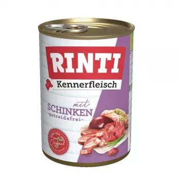 RINTI Kennerfleisch Ham – šlapias šunų ėdalas – 400g