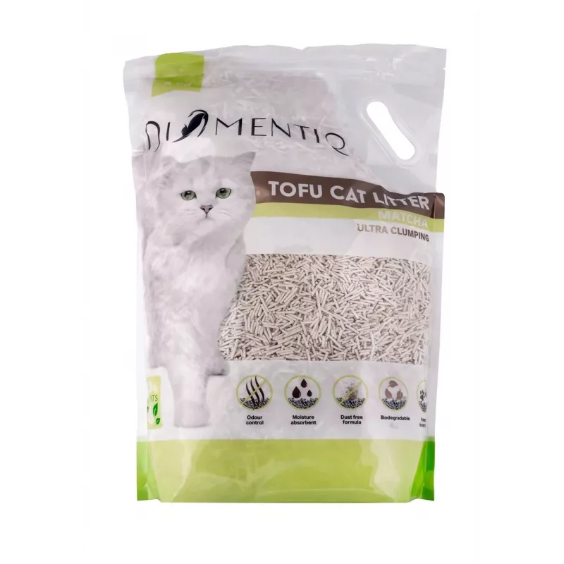 DIAMENTIQ Tofu Matcha Ultra clumping – augalinis kačių kraikas – 4 kg