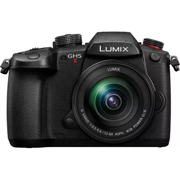 Panasonic Lumix GH5M2 + FS12060 veidrodinis fotoaparato rinkinys 20,33 MP Live MOS 5184 x 3888 pikseliai juodas (DC-GH5M2ME)