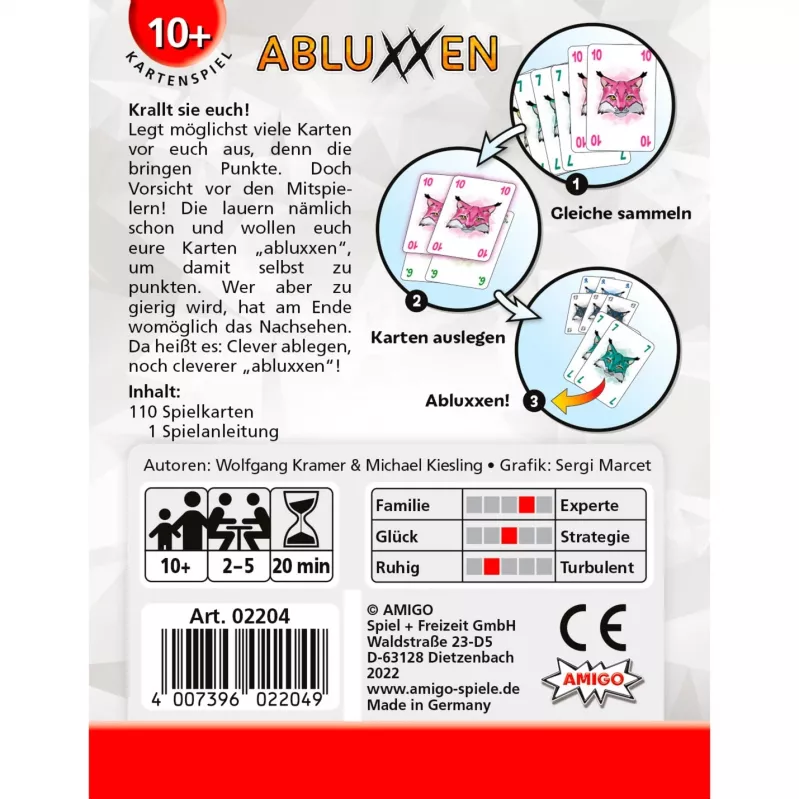 Stalo žaidimas Amigo 02204 Abluxxen 20 min.