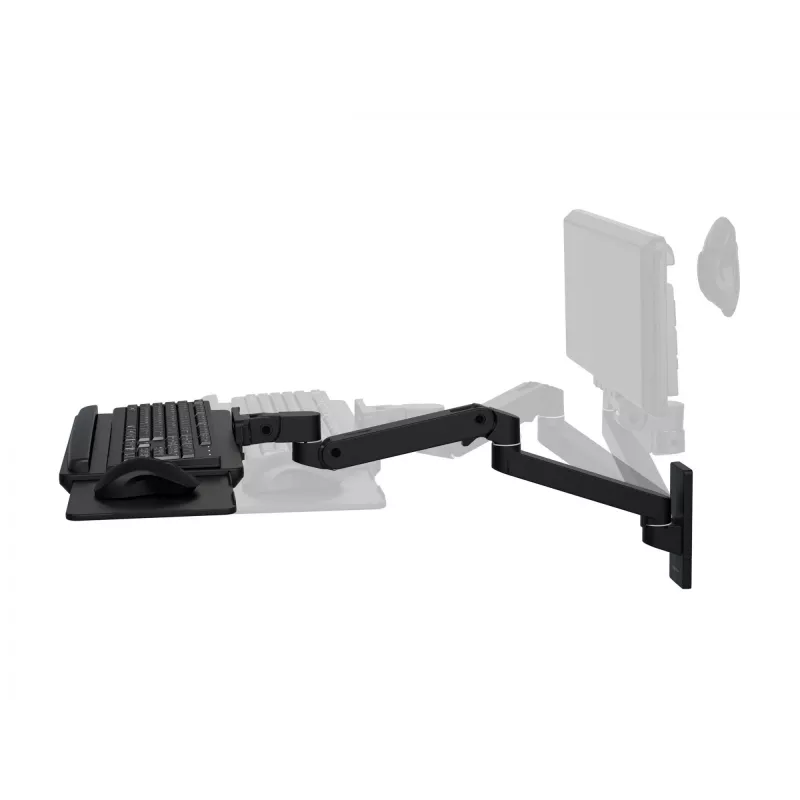 Laikiklis klaviatūrai Ergotron LX Pro Wall Keyboard Arm juodas aliuminis