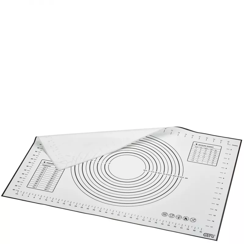 Kepimo kilimėlis GEFU PAD – silikoninis, dramblio kaulo spalvos, 500 × 700 mm