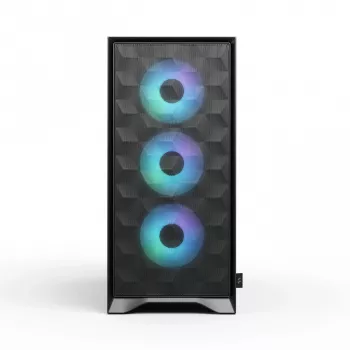 PC korpusas Fractal Design Pop 2 Air Black TG RGB Midi bokštas — ATX/Micro‑ATX/Mini‑ITX, 3x120mm priekyje, 1x120mm gale, 2,5 colio+3,5 colio lizdai