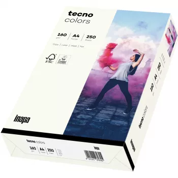 Popierius Inapa Tecno colors balta A4 — 250 lapų, 160 g/m²