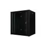 19 colių 12U sieninis stovas Pro 600 x 450 x 645 mm - juodas