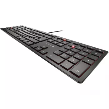 CHERRY KC 6000 Slim klaviatūra USB QWERTZ vokiška juoda