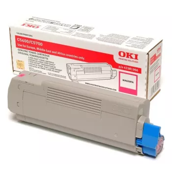 Originalus OKI toneris C5600/5700 magenta (2000 psl.) 43381906