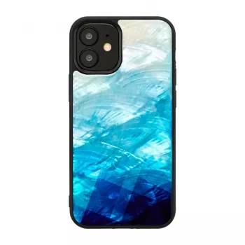 iKins apsauginis dėklas Apple iPhone 12 mini — mėlyno ežero su juodais akcentais