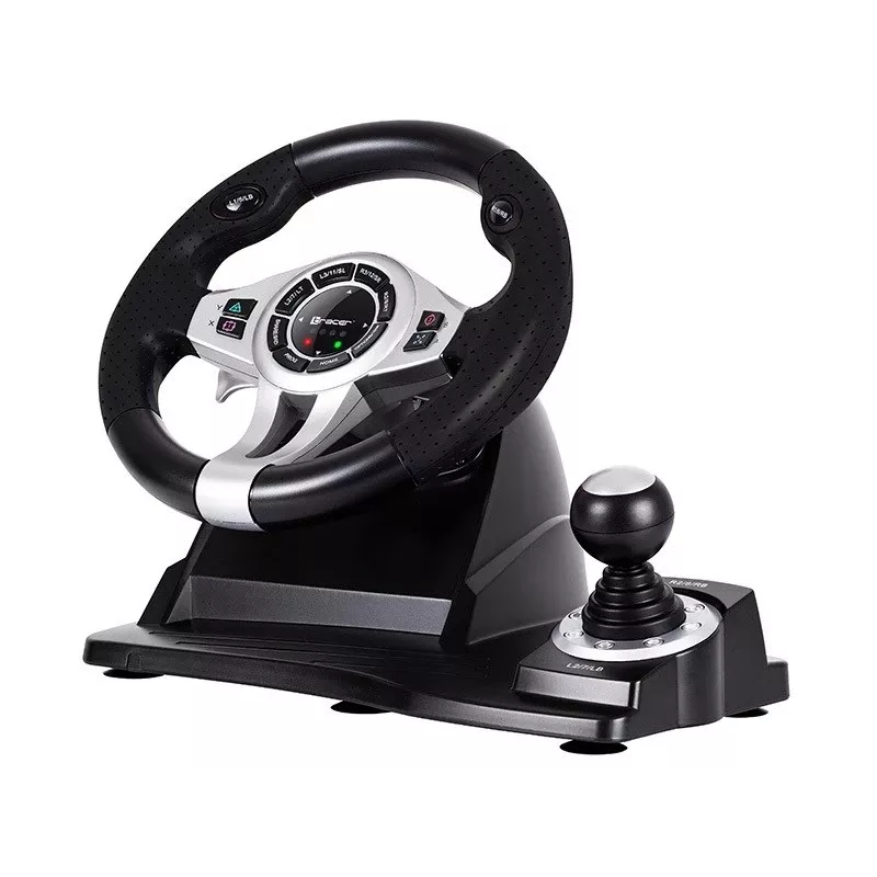 Tracer TRAJOY46524 Žaidimų vairas su pedalais juodas, skirtas PlayStation 4, PlayStation 3