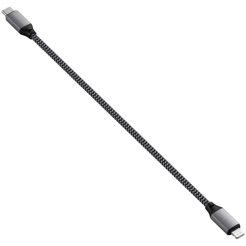 Satechi ST-TCL10M USB-C / Lightning laidas 0,25 m juodai pilkas