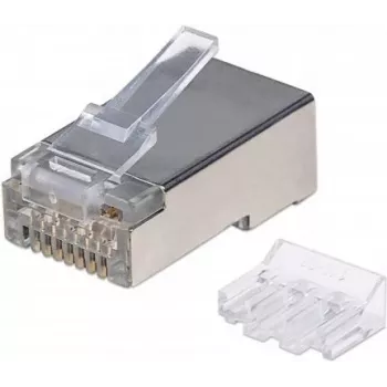 Intellinet RJ45 moduliniai kištukai, Cat6A, STP, 3 kontaktų, kietai vielai, 15 µ auksuoti kontaktai, 90 vnt. pakuotėje