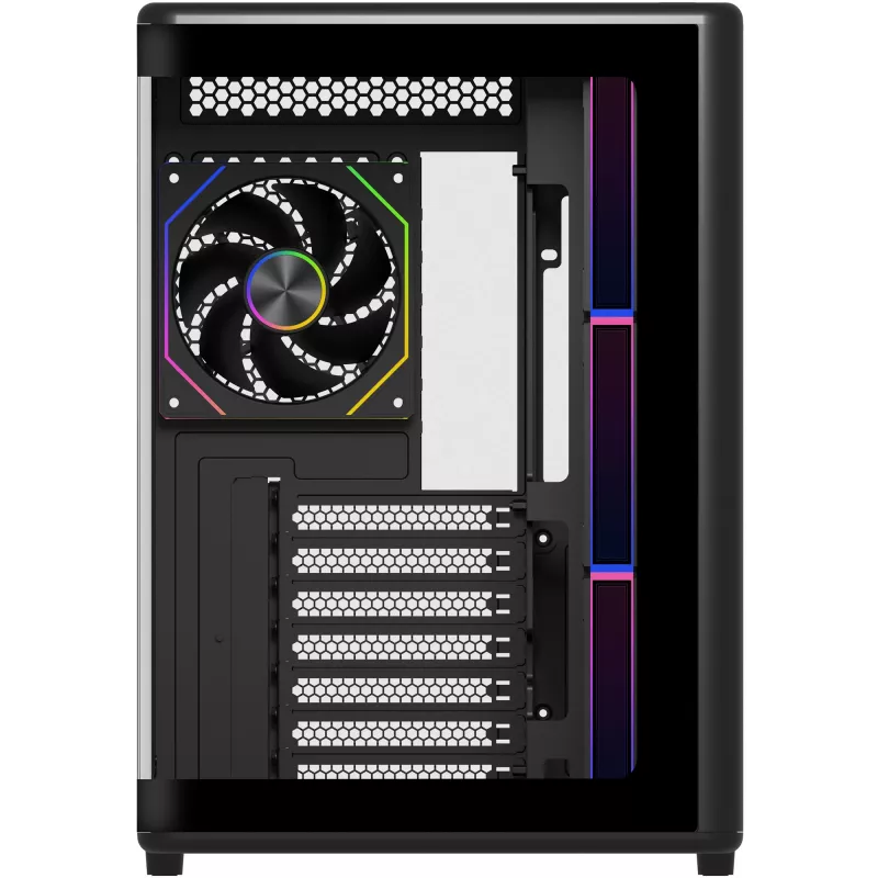 COOLER MASTER Elite 600 ARGB korpusas juodas, 2x grūdintas stiklas