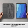 Dėklas su klaviatūra Combo Touch US iPad Pro 11 1,2,3 Gen pilka