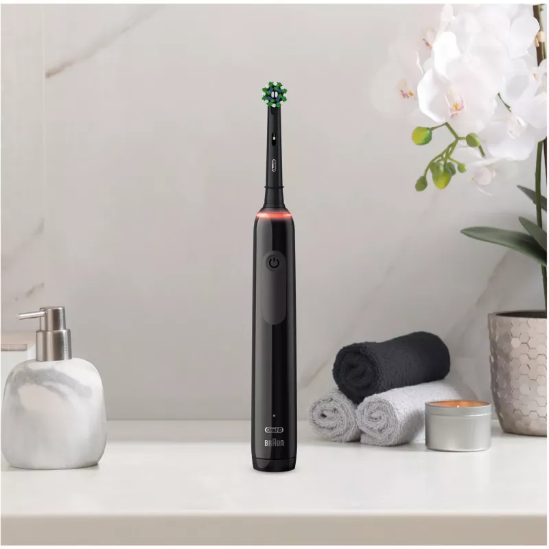Oral-B Pro 3 3500 besukinis dantų šepetėlis suaugusiems juodas