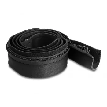 DeLOCK Neopreninis kabelių movimas su užtrauktuku 1,5 m x 100 mm juodas